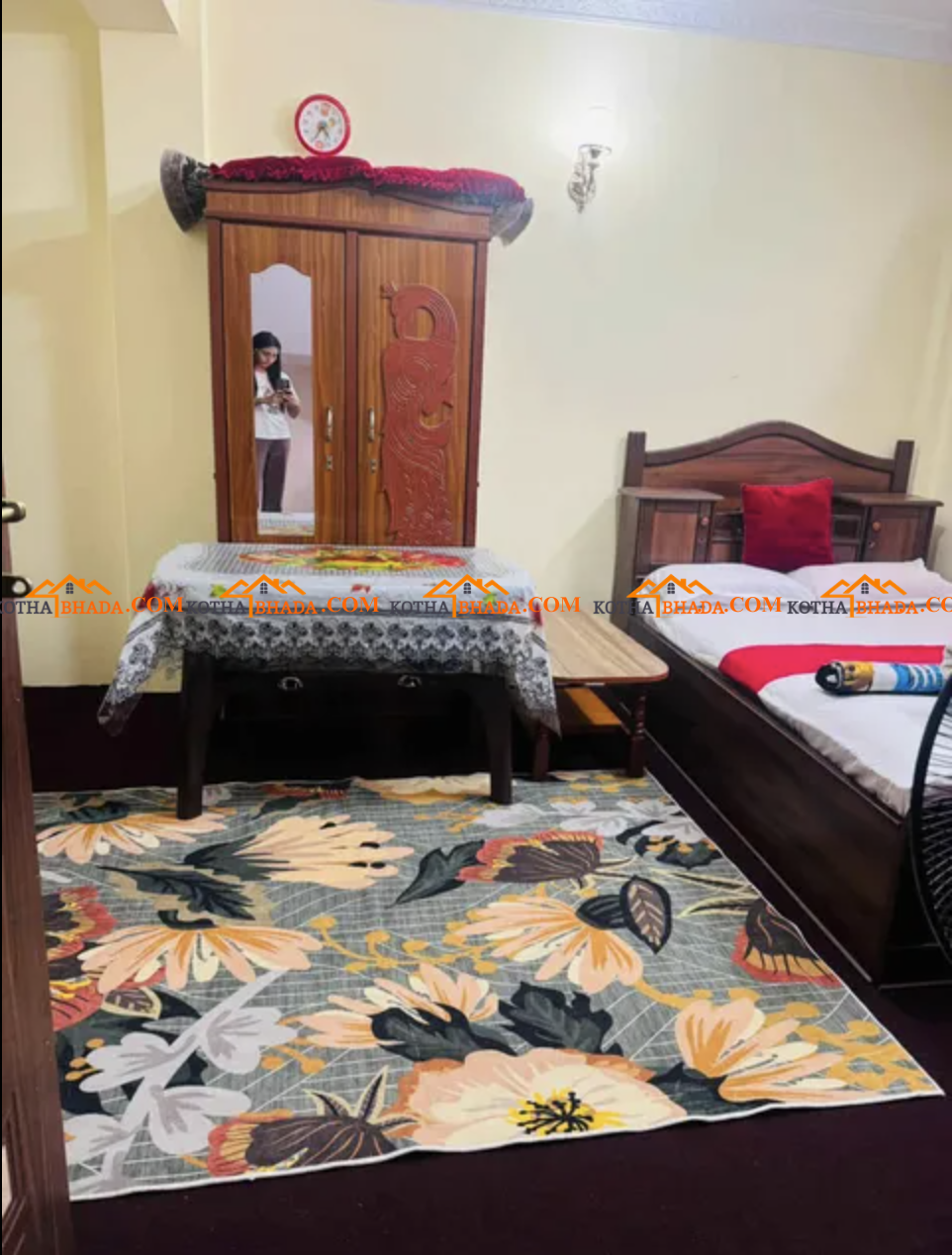 Fully furnished single room with attached bathroom and private balcony available for Short or Long term stay in Raniban